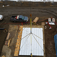 Largest curber curb ever produced & installed in Prince George, BC (20'x30')