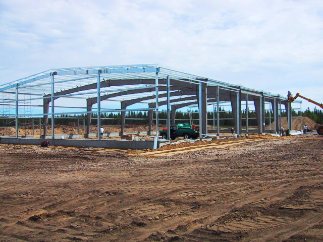 Steel Erection Project in Whitecourt