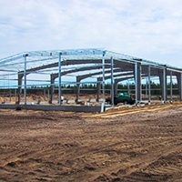 Steel Erection Project in Whitecourt