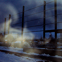 Our Terrace, BC pre-eng metal building construction site at night.