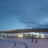 Pre-Eng Metal Building Construction in Nisku, AB for Precision Drilling