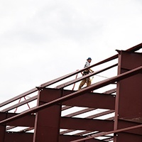 Metal building erector safety practices